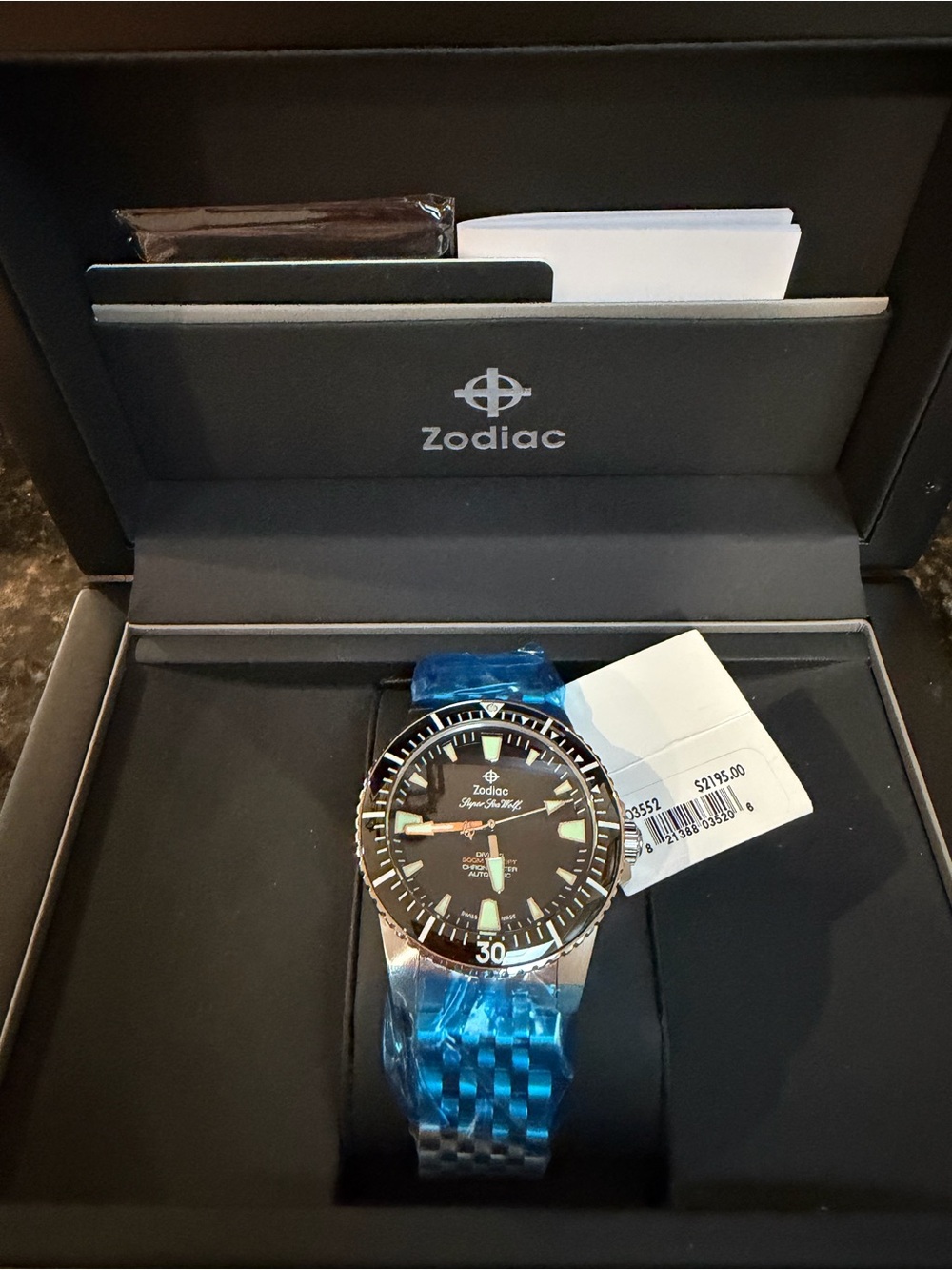 Zodiac Super Sea Wolf Pro-Diver ZO3552 COSC Automatic – New With Tags